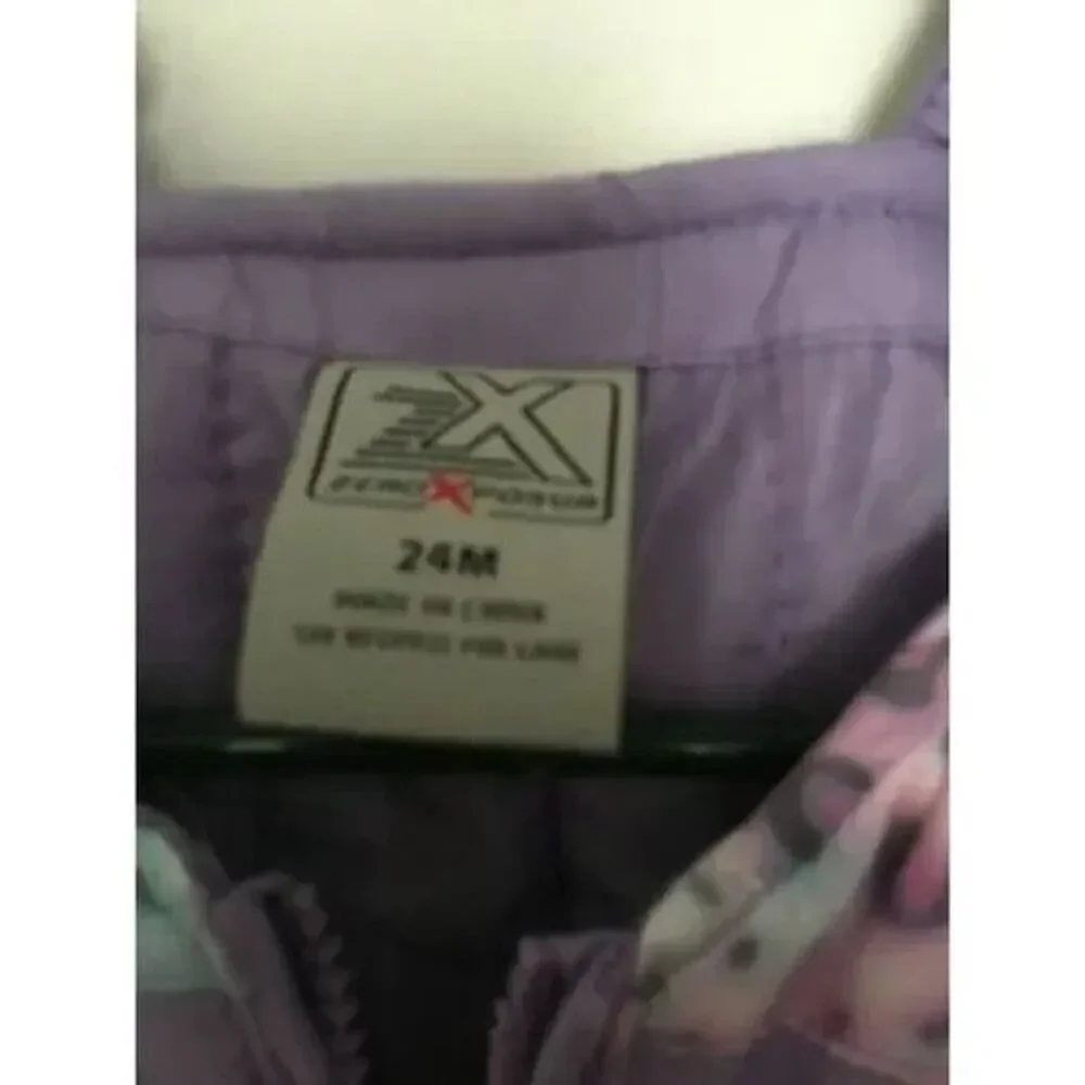 ZeroXPosur Baby Toddler Girls Lined Snow Suit Bib Pants Size 24 Months